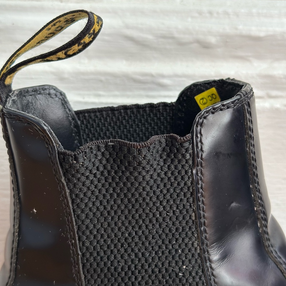 Dr. Martens Black Leather Platform Chelsea Boots - Picture 7 of 8